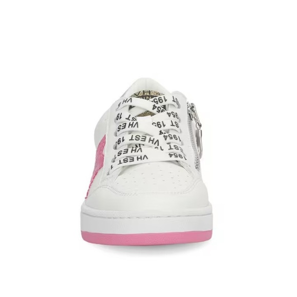 NEW Vintage Havana Girls 5.5 Women’s 6.5-7 Pink White And Silver Kally Sneakers - Picture 4 of 10